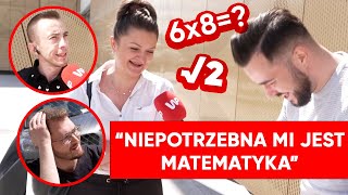 Przepytaliśmy Polaków z matematyki HITOWE ODPOWIEDZI na najprostsze pytania [upl. by Ahsieym232]