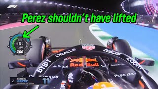 Perezs lack of confidence exposed in 3 highspeed corners [upl. by Ahsyt666]