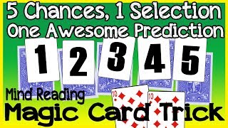 Random Card Prediction Trick  Easy to Perform Magic for Family and Friends  Self Working [upl. by Anni]