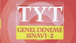 TÖDER TÜRKİYE GENELİ YKS 2 DENEME SINAVI TYT GEOMETRİ SORULARI [upl. by Seltzer958]