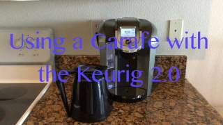 Using a Carafe with the Keurig 20 [upl. by Hedvah]