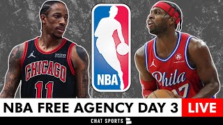 NBA Free Agency 2024 LIVE Day 3  DeMar DeRozan Buddy Hield Among Top NBA Free Agents Left [upl. by Amikay]