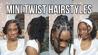 12 TWIST HAIRSTYLES for ShortMedium Length Hair  Angelique Brown [upl. by Colville]