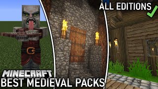 Top 5 Best Medieval Texture Packs Minecraft [upl. by Ahseen]