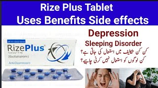 Rize Plus Tablet Use in Urdu Hindi l Anti Depressant tablet [upl. by Ayocal]