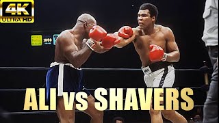 Muhammad Ali vs Earnie Shavers  LEGENDARY Highlights Boxing Fight  4K Ultra HD [upl. by Omrellug]