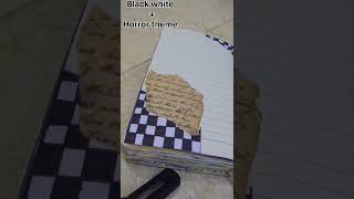 Diary ideas ASMR crafts by as AS black whitehorror theme [upl. by Nyladam]