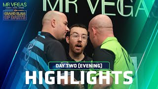 NEEDLE AT THE END  Day Two Evening Highlights  2023 Mr Vegas Grand Slam of Darts [upl. by Fidelio]