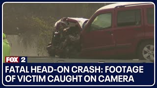 Fatal headon crash on I696 Footage of victim caught on camera [upl. by Wootten]