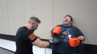 Boogie2988 almost KNOCKED OUT During Training [upl. by Moyna205]