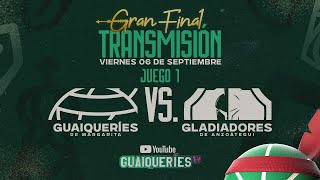 Guaiqueríes de Margarita Vs Gladiadores de Anzoátegui  Gran Final J1 [upl. by Nett]