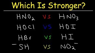 Acid Base Strength  Which Is Stronger [upl. by Beker]