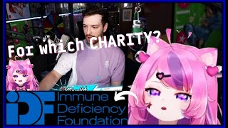 Ironmouse teared up when she realized CDawgVA will Host 2 Charity Streams for Immune Deficiency [upl. by Lisabet]