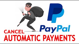 How to cancel Automatic Payments in PayPal  2021 April [upl. by Arnst902]