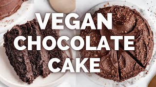 THE BEST VEGAN CHOCOLATE CAKE RECIPE  simple vegan recipes  vegan desserts [upl. by Amari]