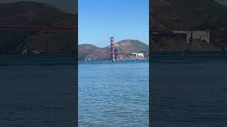 EFoil surfing and boats rowing in San Francisco Bay near Golden Gate Bridge [upl. by Joachima]