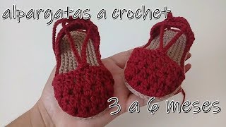 alpargatas en punto piña bebe 3 a 6 meses10cm [upl. by Rehptsirhc]