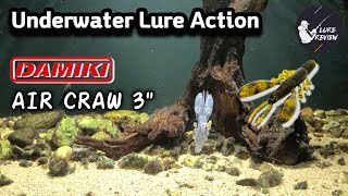 BassFishing DAMIKI 6 AIR CRAW 3quot  Underwater Lure Action [upl. by Snebur784]