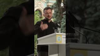 Volodymyr Zelenskyy was asked if he watched the ABC News Presidential Debate [upl. by Werby]