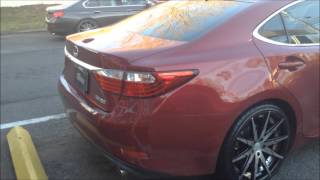 2014 Lexus Es350 rolling out of Rimtyme of Charlotte on a set of 20quot Rosso Zen Rims [upl. by Saffian]