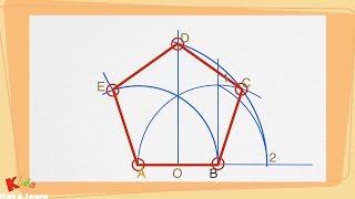 Come disegnare un pentagono con il compasso passo dopo passo  Tutorial disegno tecnico [upl. by Powel]