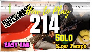 How to Play Perf De Castro quot214quot Guitar Solo  Easy Tab Lesson [upl. by Aimac]