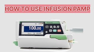 Clinical skills IV infusion pump TERUMO how to use infusion pump [upl. by Lanza]