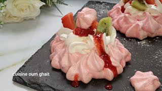 recette pavlova بافلوفا بالفراولة [upl. by Canica]