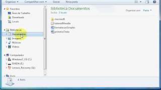 Windows Explorer 7  Visualizar pastas e documentos [upl. by Ruenhcs]