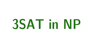 Komplexität 11  3SAT in NP [upl. by Doyle]