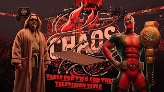 CWF Chaos  Table for Two for the TV Title  131024 WWE 2K24 wwe2k24 videogames wrestling [upl. by Ellekcir]