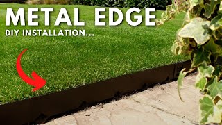 DIY Metal Lawn Edging Installation  CORE EDGE [upl. by Brawley]