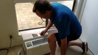 AC window installation  in a slider window  the easiest way [upl. by Bevon199]