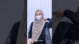 Tutorial pashmina simple utk kondangan tutorialhijab hijabstyle shorts like subscribe [upl. by Nance]