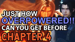 Crisis Core Final Fantasy 7 Reunion How OVERPOWERED Can You Get BEFORE Chapter 4 [upl. by Valerye551]