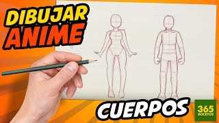 COMO DIBUJAR ANIME FACIL  Como dibujar cuerpo completo  cuerpo femenino y masculino [upl. by Nimoynib145]