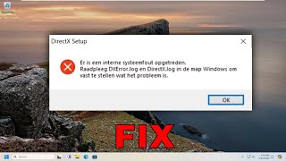 Fix DirectX Setup Error An Internal System Error Occurred in Windows 1011 Tutorial [upl. by Deirdra546]