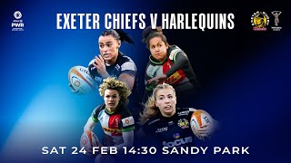 Exeter Chiefs Women Vs Harlequins Women  PWR [upl. by Etak]