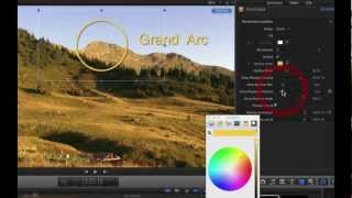 FCPX tracer un cercle amp modifier un modèle [upl. by Renckens]