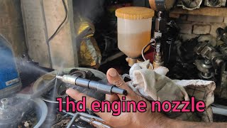 how to 1hd engine nozzle pressure checking  1hd FTE nozzle check [upl. by Aenal66]