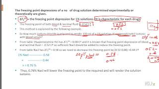 Isotonicity Adjsutment Using Freezing Point Depression Method [upl. by Toolis]