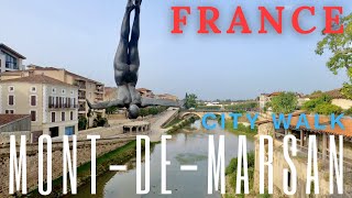 MontdeMarsan 🇫🇷 France  city walk 4K [upl. by Slater977]