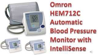 Omron HEM 712C Automatic Blood Pressure Monitor with IntelliSense [upl. by Imogene]