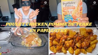 Easy Recette FACILE de PILON DE POULET CHICKEN 🍗 AVEC POMME DE TERRE en PAPILLOTE [upl. by Thirzia]