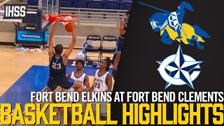 Fort Bend Elkins at Fort Bend Clements  2023 Week 26 Basketball Highlights [upl. by Lleumas538]