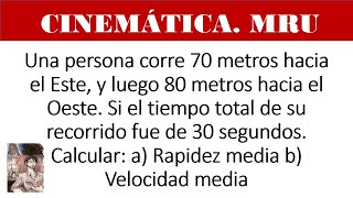 MRU Rapidez y Velocidad Ejercicio 1 MRU [upl. by Vidovic]