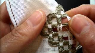 Hardanger Embroidery Lesson 9 Woven Bars [upl. by Latrell]