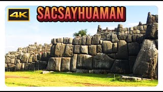 SACSAYHUAMAN Cusco 4K Impressive Stone Walls of the Inca Fort in Cusco Peru [upl. by Floria]