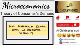 Why quotMARSHALLIAN DEMAND CURVE IS DOWNWARD SLOPING quot🤔🤔 [upl. by Hedwig]