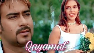 Woh Ladki Bahut Yaad Aati Hai 💜Qayamat💋 Kumar Shanu Alka Yagnik  Ajay Neha  Hindi Song [upl. by Ruel]